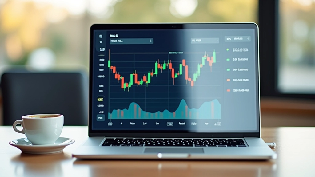 Počítač s webovým rozhraním makléřské platformy pro obchodování dluhopisy